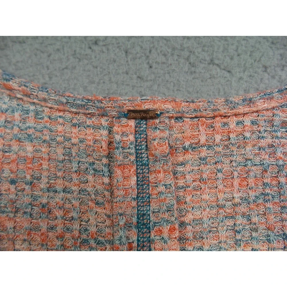 Free People Top Womens Small Multicolor Misty Long Sleeve On‎ or Off Shoulder